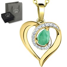 Echter Smaragd 925 Silber