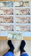 9 alte polnische Banknoten 50