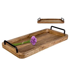 Serviertablett mango holz - serviertablett,