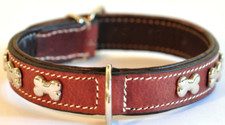 Weiches echtes leder halsband - weiches,