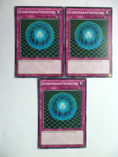 Schwerkraftbindung - 3x,