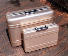 ZERO Halliburton |  TRAUMSET in Champagner-Gold | Attaché & Reisekoffer