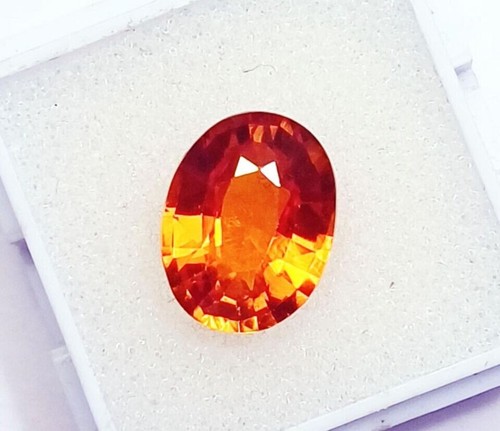 Oval schliff orange - orange, saphir