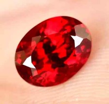 Natürlich Rot Rubin Oval