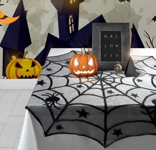 Halloween spinnennetz runde - halloween,