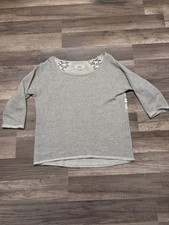 Damen Pulli grau/silber Only