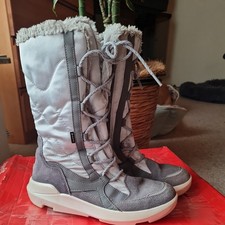 Winterstiefel superfit Gr. 37, Hellgrau Textil/Velour/syn Twilight, Weite M IV