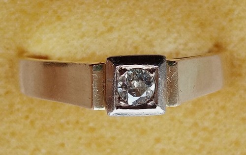 Goldring mit stein - mit,