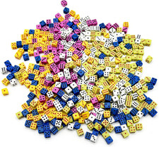 100 bunte 5mm Mini Würfel Set D6 ABS für Brettspiele Casino Party