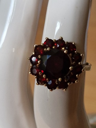Ring mit granaten 90g gr - mit, granaten+ca.4,90g+gr