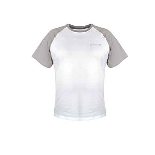 Shimano shirt weiß grau - t-shirt,, weiß-grau