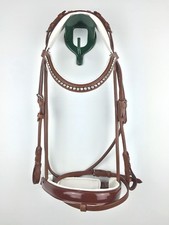 Trense, Trensenzaum, Lacktrense anatomisch genickschonend, rundgenähte Trense