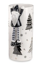 754110 Vase Schwarz-Weiss 31cm