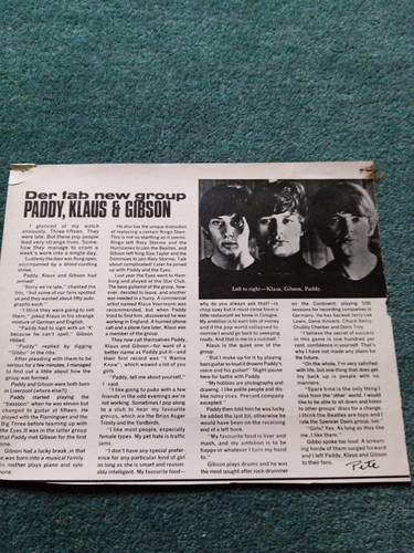 A1z ephemera 1964 - pop, artikel