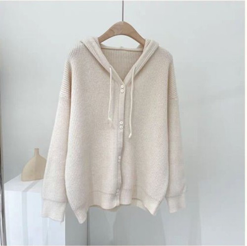 Damen grob strickjacke mantel - grob,