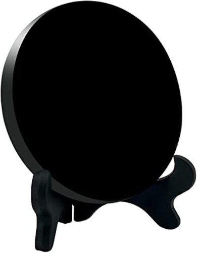 Schwarzer obsidian spiegel - schwarzer,