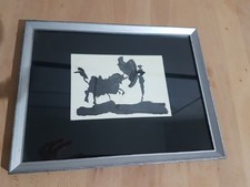 Pablo Picasso, "Toros y Toreros " Lithographie Bild im Rahmen, ca. 22x28,5cm