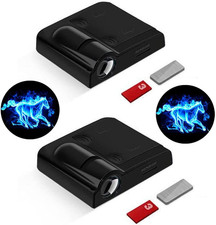 2 Stück Auto Türlicht Logo