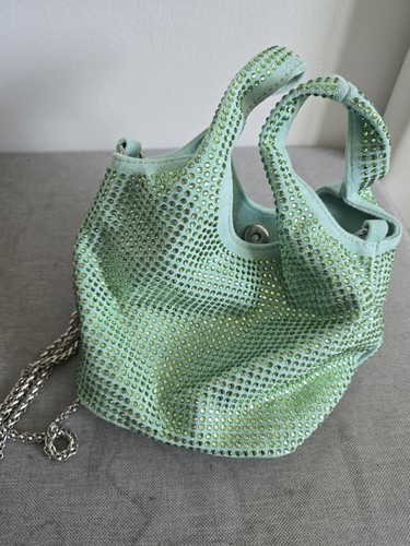 Mintgrüne beuteltasche mit - mintgrüne,