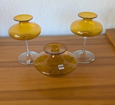 Lauscha Glas Vasen - Konvolut 3 Stück Glas DDR