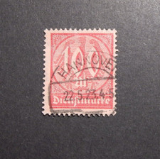 DR 1923: FM Dienstmarke, 100 RM, m. Rdstempel: "HANNOVER 22.5.23"