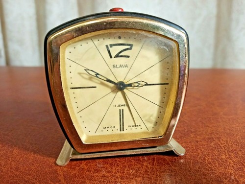 Vintage sowjetischer wecker - vintage,