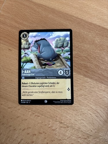 Aah trübsinniger esel - -,