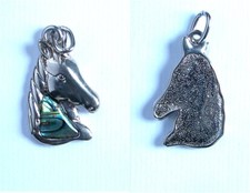 Kettenanhänger Abalone Paua-Shell - Seeopal - Pferdekopf Horse
