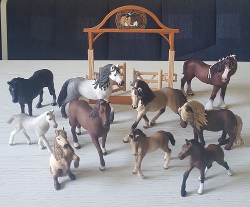 10x pferd schleich - 10x,