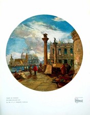 Alter Druck Ansicht in Venedig