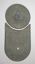 Altes hinweisschild eisenbahn - hinweisschild,