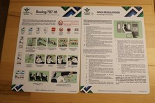 Safety Card Saudi Arabian Airlines Boeing 787-10 (new version) + Exit Row Instr.