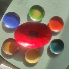 A. G. Bunge Emaille Schälchen Mid Century