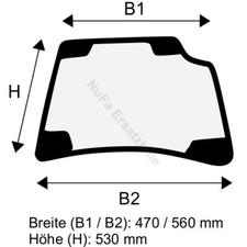 Dachscheibe für Linde E12 E14