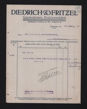 GANDERSHEIM, Rechnung 1932, Diedrich & Fritzel Drahtwaren-Fabrik