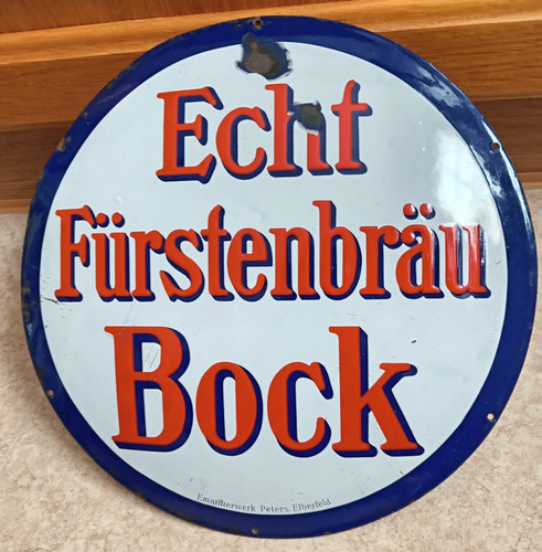 Altes antikes emailschild - altes,