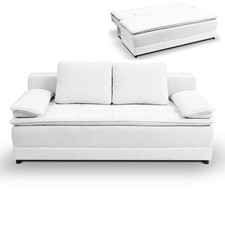 Schlafsofa - weiß - Velvet -