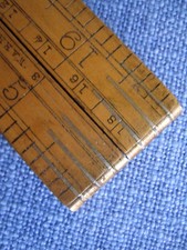 KLAPPLINEAL MINIZOLLSTOCK  BUCHSBAUM & MESSING RABONE Englisch ANTIK