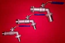 Auslaufhahn Edelstahl Kugelauslaufhahn Kugelhahn  Wasserhahn Garten Absperrhahn