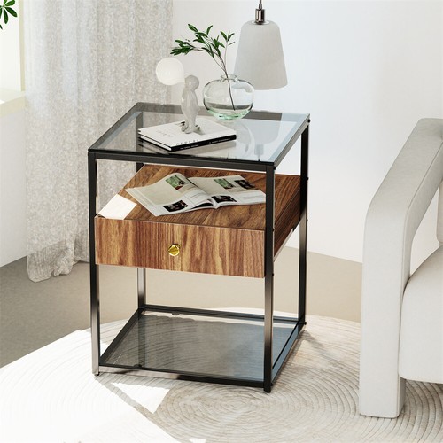 Holz beistelltisch nachttisch - holz,