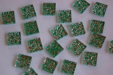 22 Mosaiksteine metallisch