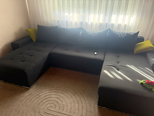Graues ecksofa wohnlandschaft - graues,