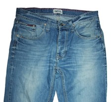 Tommy Hilfiger Herren Wilson Jeans W31 L34 Blau Denim Regular Fit Klassiker
