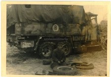 Orig. Foto Lkw mit Tarn Camo