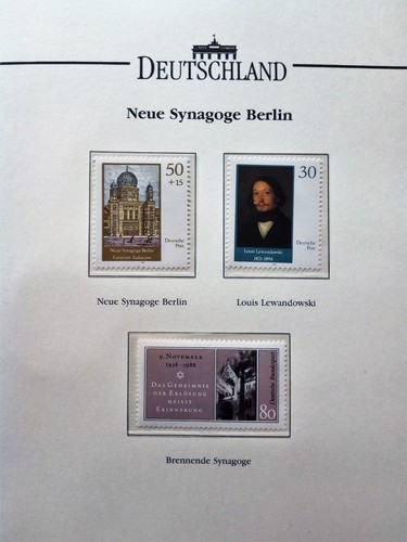 Briefmarken neue synagoge - briefmarken,