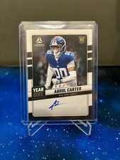 2025 Panini Luminance year one Abdul Carter on card Auto