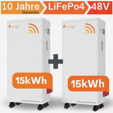 30kWh Batteriespeicher Solar Speicher 2x15kWh Akku 48V LiFePO4 Felicity für Deye