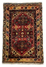Teppich Hamadan Handgeknüpft Perserteppich Orientteppich Tappeto Carpet 87x60cm