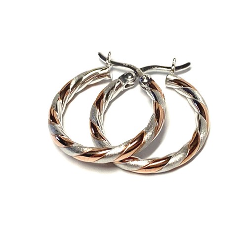 Ohrring 925 silber rhodiniert - silber,