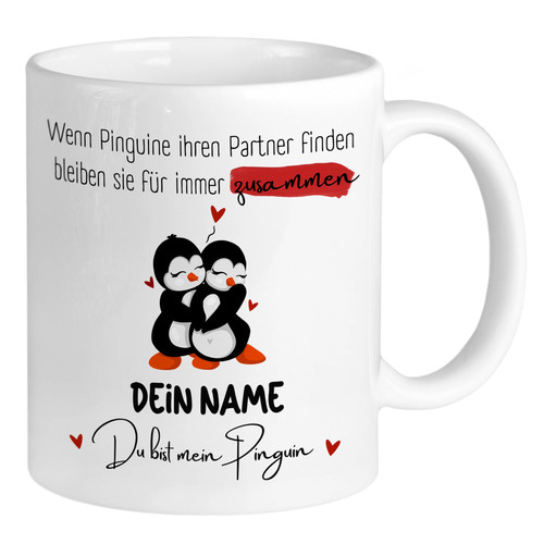 Tasse bist mein pinguin - tasse,